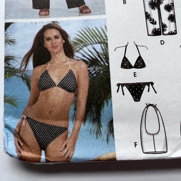 Simplicity Pattern Pants Shirt Bikini Shorts Beach Wear Sz 4 - 10 Uncut 2002 - Picture 3 of 5